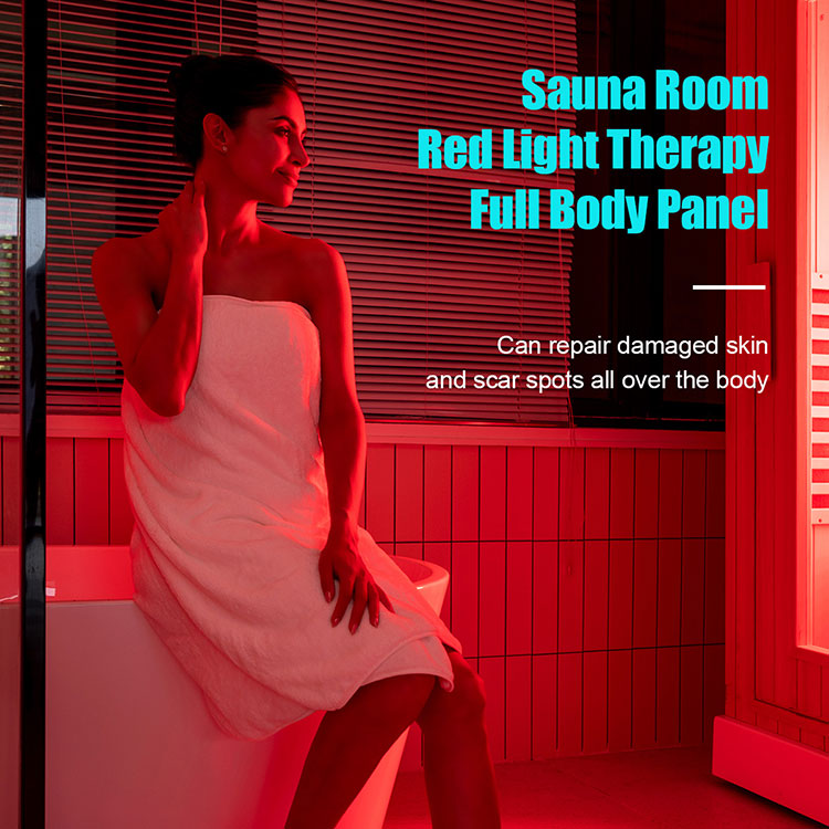 Dispositivo de terapia de luz infravermelha com painel vermelho LED para sala de sauna